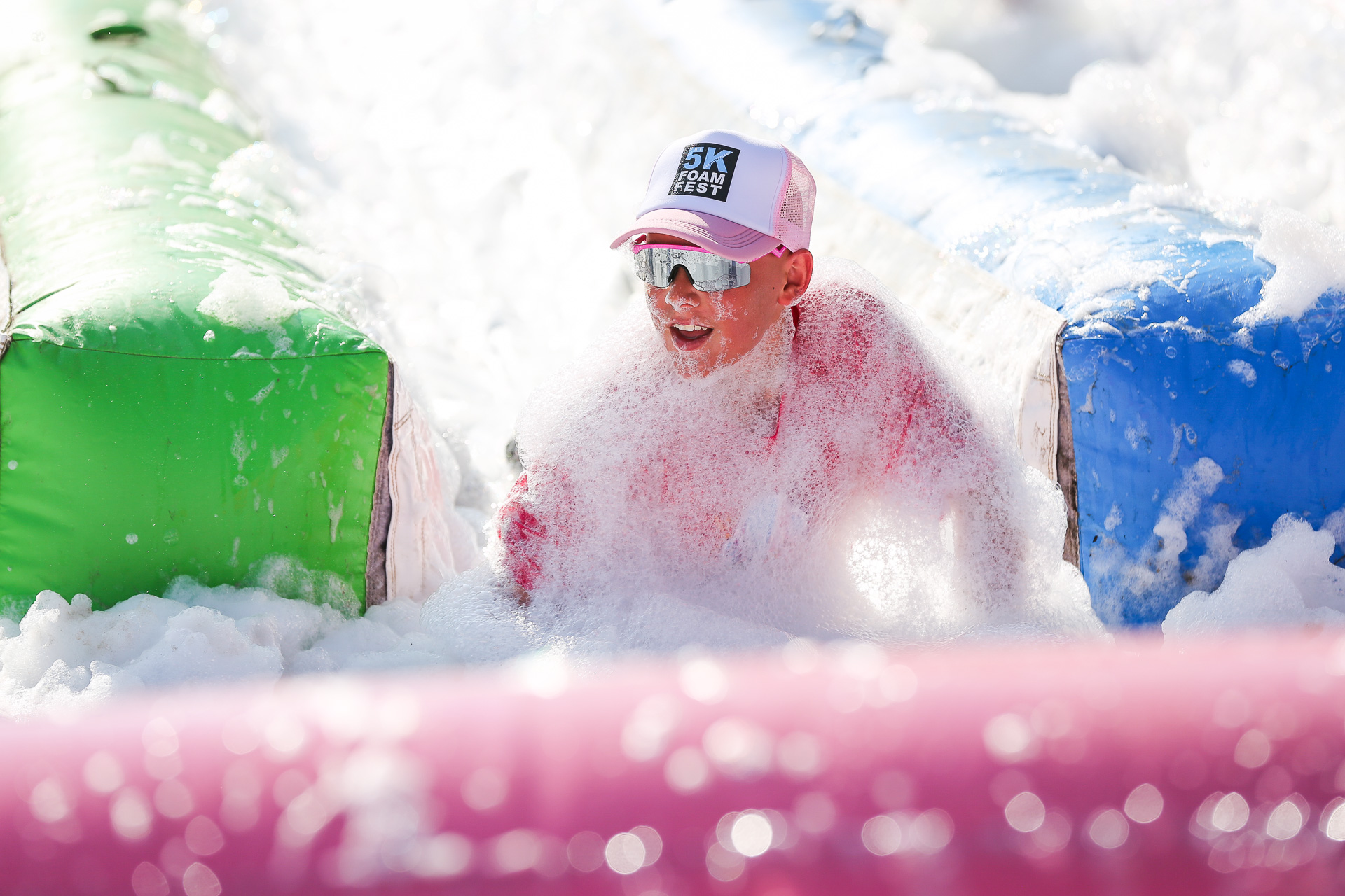 wasaga-beach-foam-fest-action-sports-photography-262 2024 Wasaga Beach 5K Foam Run action and sports shots photographed by Frank Myrland Photography